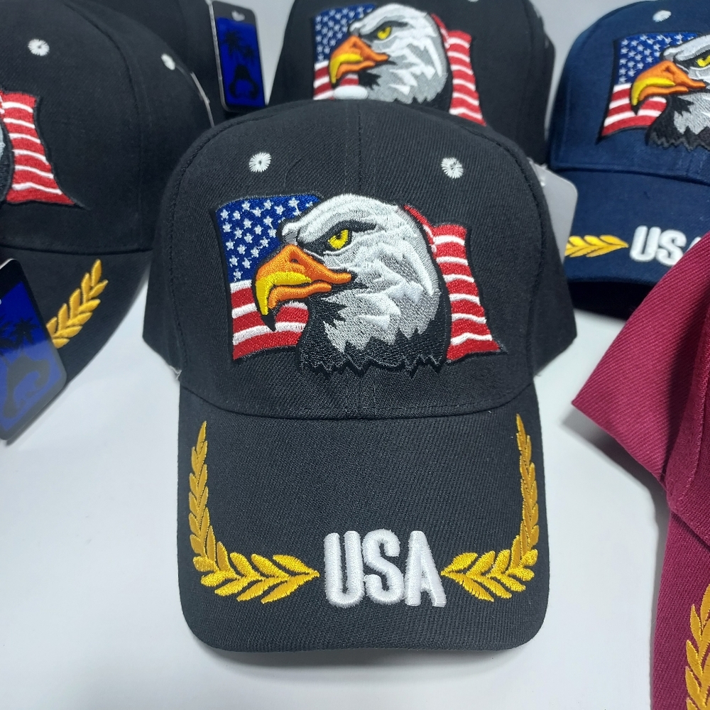 American Flag Hat American Eagle Embroidery Baseball Hat